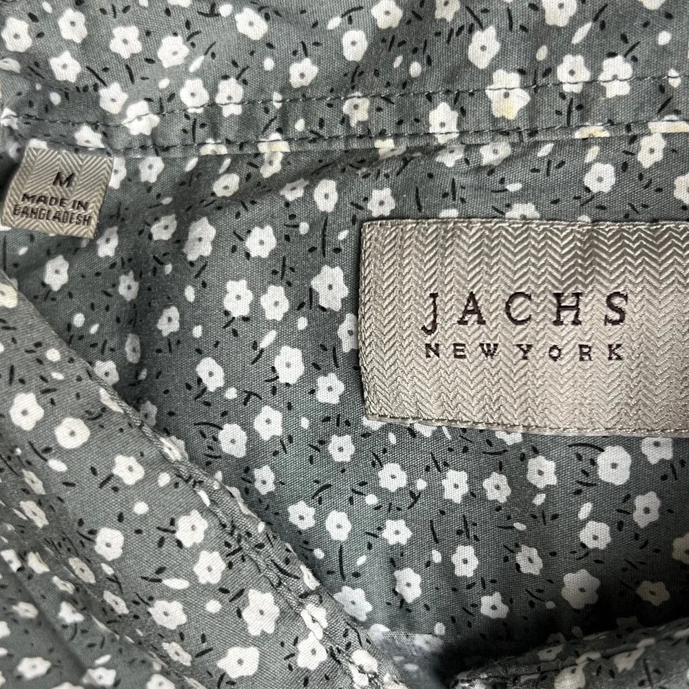 Jachs Floral Short Sleeve Button Down Shirt - sz Medium - Picture 5 of 5